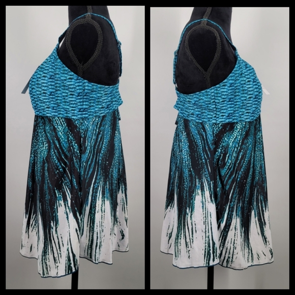 Mermaid Themed Tankini Swim Top Sz 2XL - Picture 3 of 12